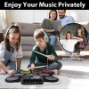 Kit de batterie électronique portable coloré avec