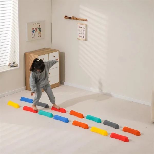 Pierres de marche amusantes pour enfants, arc-en-c