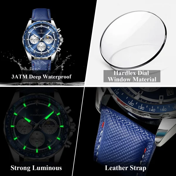 Sfd4fbd6e469c4176a980cc969fef4842r.webp POEDAGAR Original mode hommes horloge lumineux éta