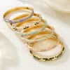 Sff6820b73ea04609924b9dd6b0536569j.webp Bracelet en émail coloré à fleurs, style bohème en